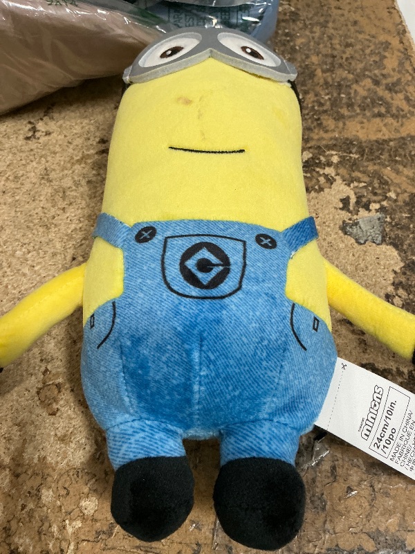 Photo 1 of (no package, dirty) MINISO 10" Minions Stuffed Animals Plush Toys (Kevin) Kawaii Soft Cute Sleeping Plushies Bedding Pillow for Kids Toddler Toys Boys Girls