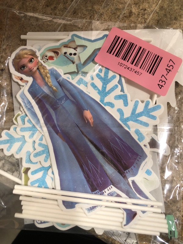 Photo 1 of 10 Pcs Cute Birthday Cake Toppers, Snow Theme Party Princess Cake Decorations, Cake Decorations Suitable for any Occasion, Turning your Cake into the Centerpiece