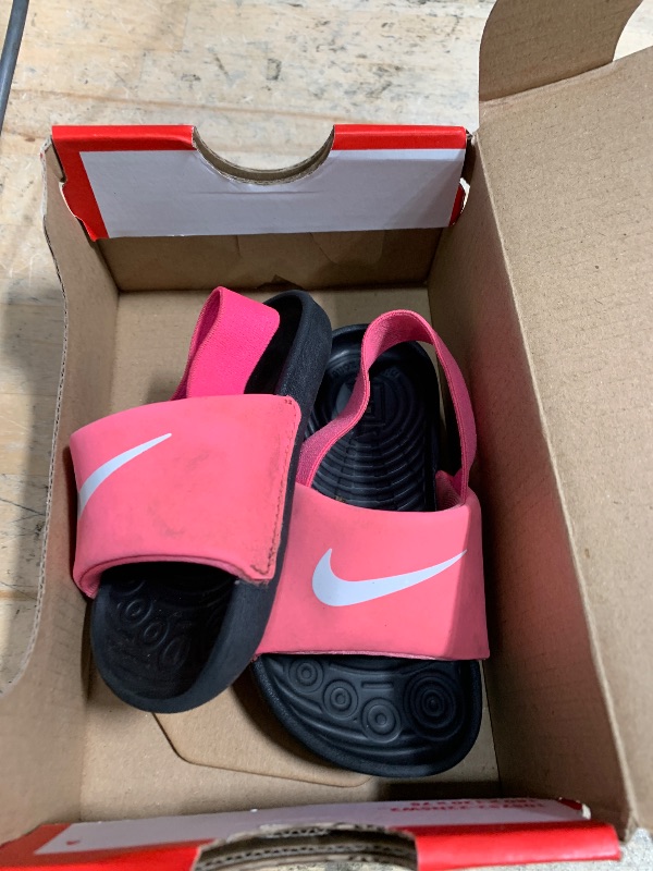 View 3 of ***HEAVILY USED**
Nike Baby/Toddler Kawa Slides, Digital Pink/White-Black, 8C