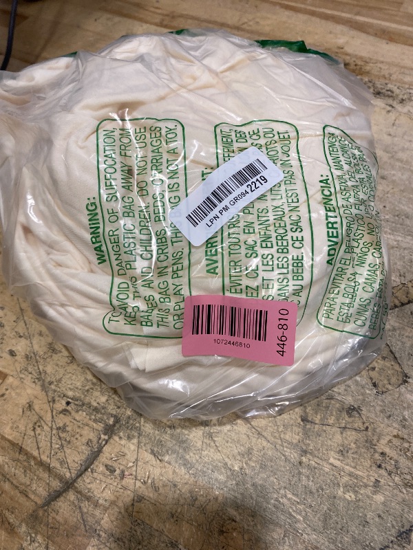 Photo 1 of 1 Pack Ivory Table Clothes for 4 Foot Rectangle Tables, One-Piece Wrinkle Resistant Stretch Spandex Table Covers with Skirt for Event Banquet Wedding Birthday Party