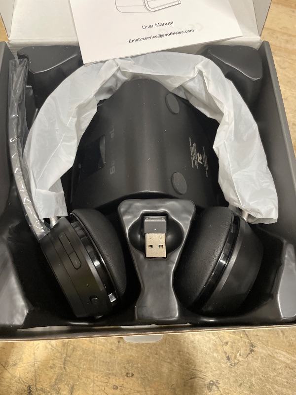 Photo 1 of (Upgraded Version) Wireless Headset, Bluetooth Headset with Noise Cancelling Microphone, Best Headphones with Mic Mute & USB Dongle for PC/Computer/Laptop/Cell Phones/Remote Work/Call Center