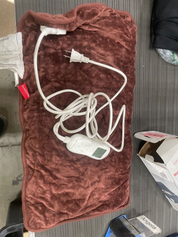 Photo 1 of ***DOES NOT POWER ON ****Heating Pad for Period Cramps, Heating Pad for Back/Neck/Shoulder Muscle Pain, 6 Heating&4 Timer Setting, Auto Shut Off, Dry/Moist Heat & Machine Washable, Gray Birthday Christmas Gifts for Women Mom ( brown )