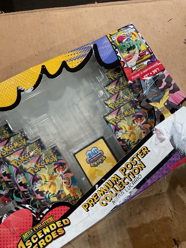 Photo 1 of **FOR PARTS, PACKS OPENED AND RESEALED**Pokémon TCG: Mega Evolution—Ascended Heroes Premium Poster Collection