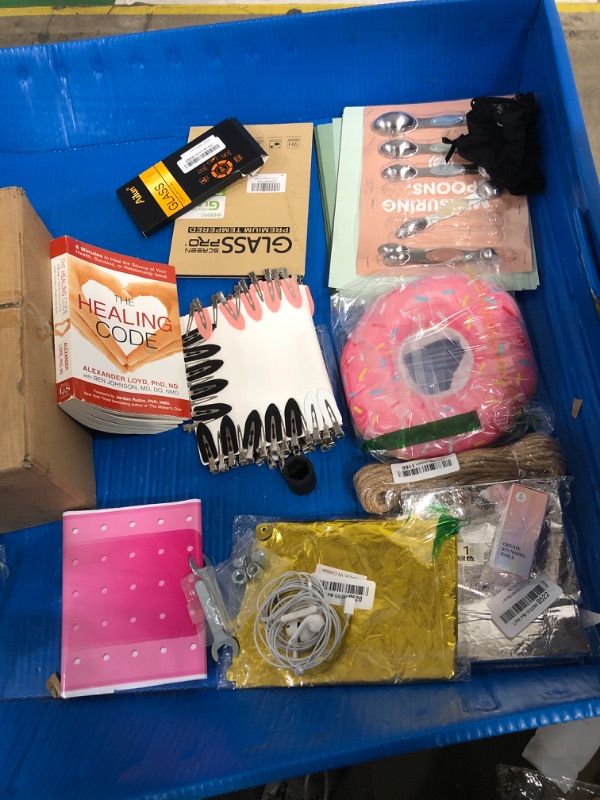 Photo 1 of ***Bundle of miscellaneous home goods/hardware/book/screen protectors/headphones/folders