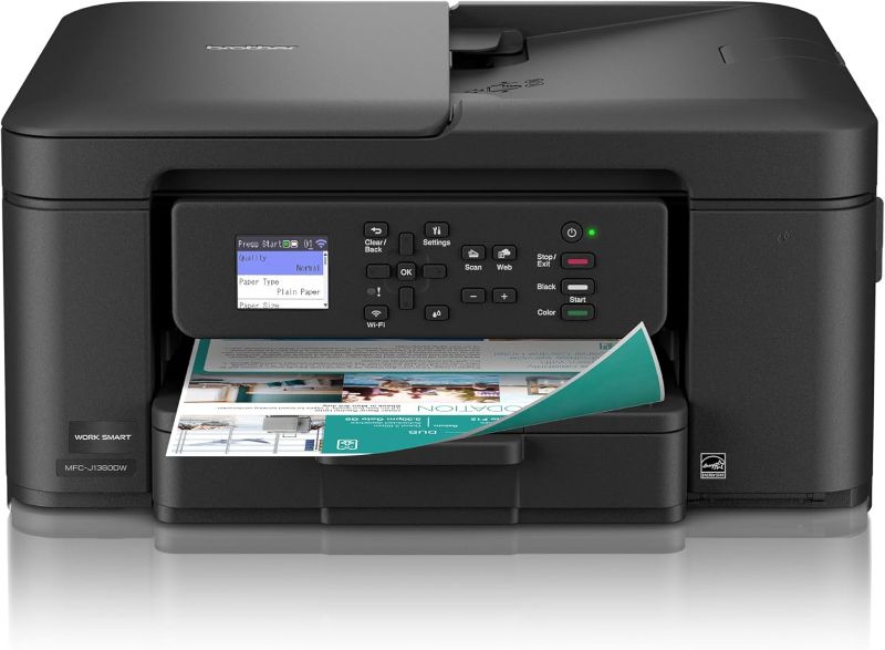 Photo 1 of
Brother Work Smart 1360 Wireless Color Inkjet All-in-One Printer with Automatic Duplex Printing and 1.8” Color Display | Includes Refresh Subscription...
