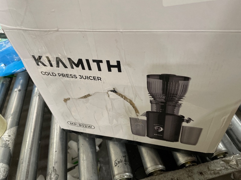 Photo 1 of *****PARTS ONLY ***** KIAMITH 300W Cold Press Juicer with 5.8" Extra-Large Feed Chute, Slow Masticating Juicer Machines for Fruits and Vegetables, High Juice Yield, Easy to Clean, Family Use, BPA Free (Black & Grey)