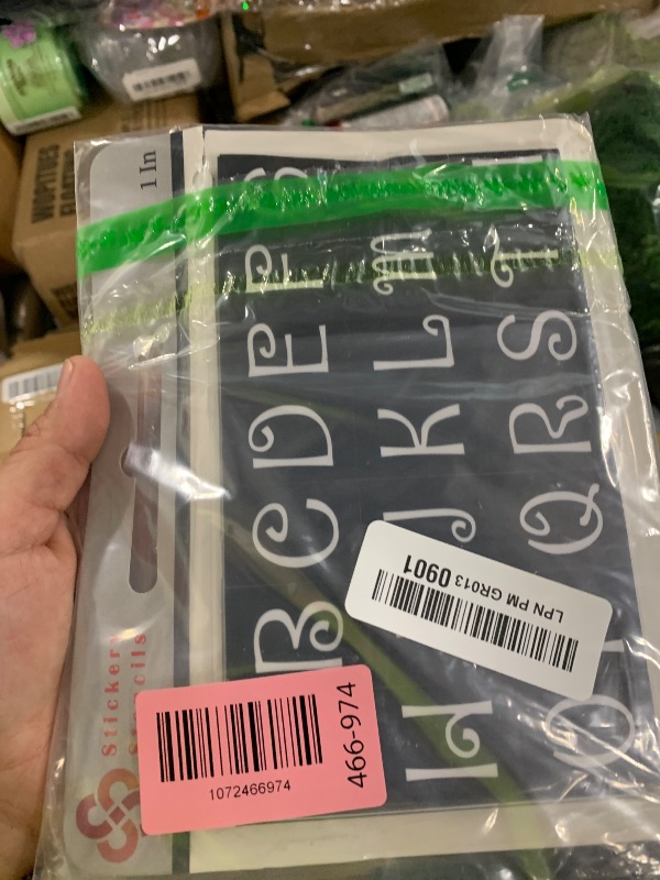 Photo 1 of 1 Inch Adhesive Number and Letter Stencils for Painting, Glass Etching & Wood Burning, 315 Peel and Stick Stencils for DIY Crafts on Wood, Glass, Fabric, wall, Mailbox and More (PengStik)