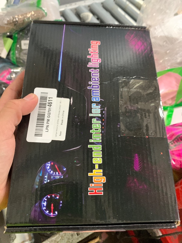 Photo 1 of **MISSING POWER MODULE**Jushope Interior Car LED Strip Lights, Acrylic LED Lights for Car with Dynamic Dreamcolor Chasing, Ambient Lighting Kits Music Sync Wireless APP and RF Remote Control (2 * 29.5'')
