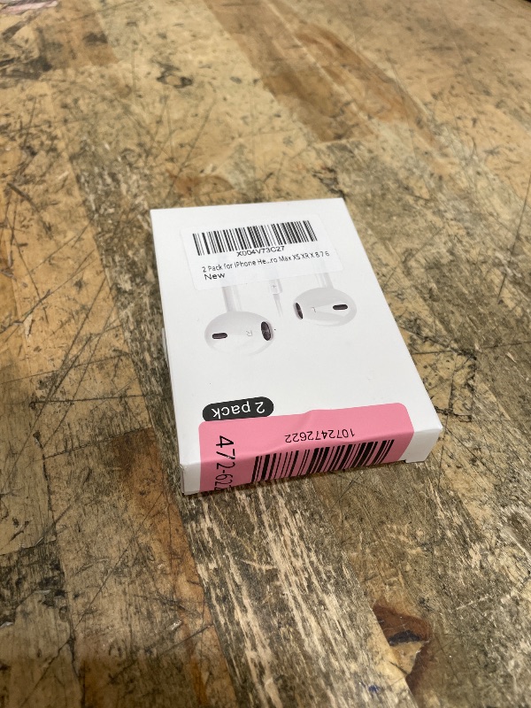 Photo 1 of [Apple MFi Certified] iPhone Headphones Wired, 2 Pack Lightning Earbuds/Earphones Wired with Built-in Mic & Volume Control HiFi Stereo Nosie Reduction Compatible for iPhone 14 13 12 11 Pro Max XS XR X