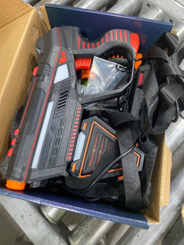 Photo 1 of **2 guns don't work**Squad Hero Rechargeable Laser Tag for Kids, Teens & Adults - Boys Gifts - Blasters & Vest Sensors - Fun Ideas Age 8+ Year Old Toys - 4 Set - Lazer Teen Boy Game Boys & Girls Outdoor Teenage Activities
