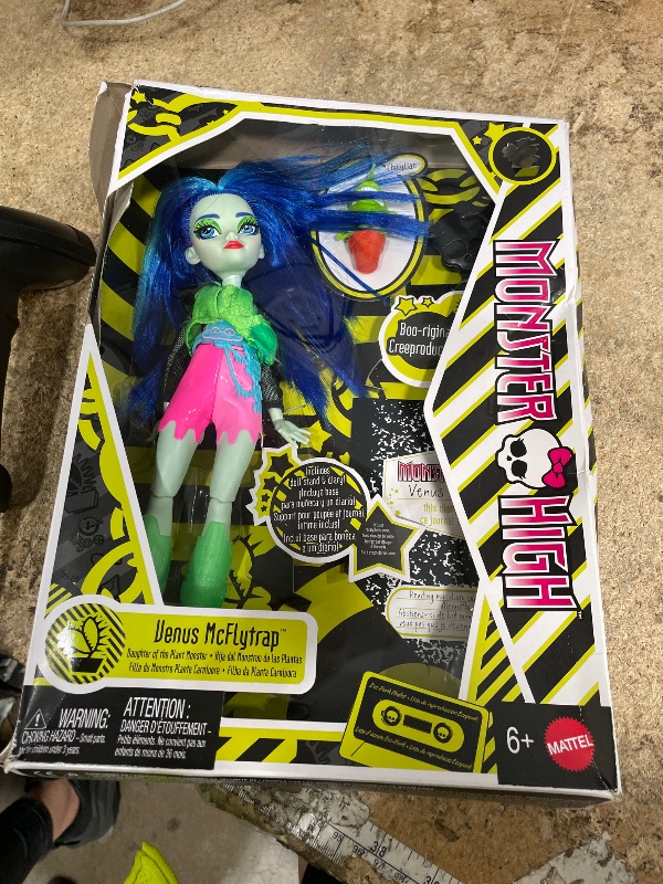Photo 1 of ***STOCK PHOTO FOR REFERENCE ONLY***Monster High Boo-riginal Creeproduction Doll, Venus McFlytrap Collectible Reproduction with Doll Stand, Diary, and Pet Chewlian