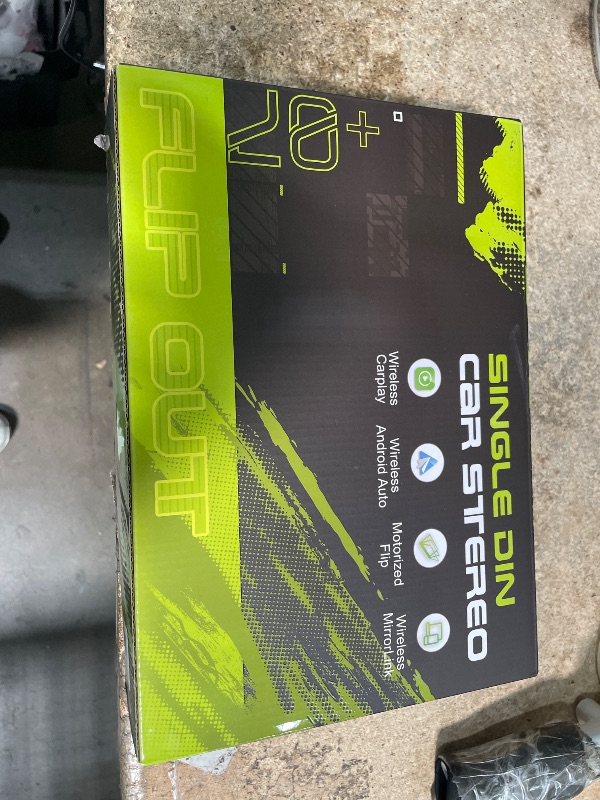 Photo 1 of ?SOOEMAKA? Single Din Touchscreen Radio with Wireless Carplay&Android Auto,7 inch QLED Motorized Flip Out Car Stereo Upgrade PD/QC 3.0 Type-C Fast Charging/Dual WiFi/Bluetooth 5.1/AM/FM/DSP (Flip)