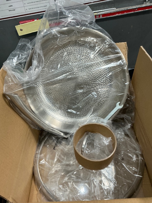 Photo 1 of ****DIRTY NEEDS A CLEANING **** VEDNHOL Titanium Pan, 12 Inch Pure Titanium Hammered Pro frying pan with Lid, Non-Toxic Skillet for Cooking, PFAS/PFOA/PTFE Free Cookware, Dishwasher&Oven Safe, Kitchen Induction Compatible