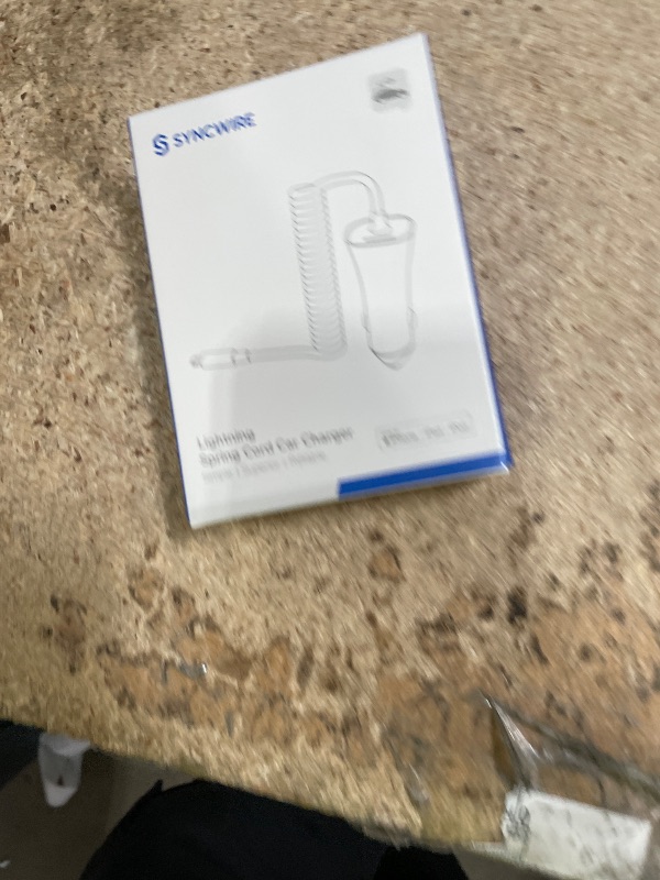 Photo 1 of [Apple MFi Certified] Syncwire iPhone Car Charger 32W Super Fast Car Phone Charger Cigarette Lighter USB Car Adapter with Build-in 5FT Coiled Lightning Cable for Apple iPhone 14/13/12/11/XR/Max, iPad