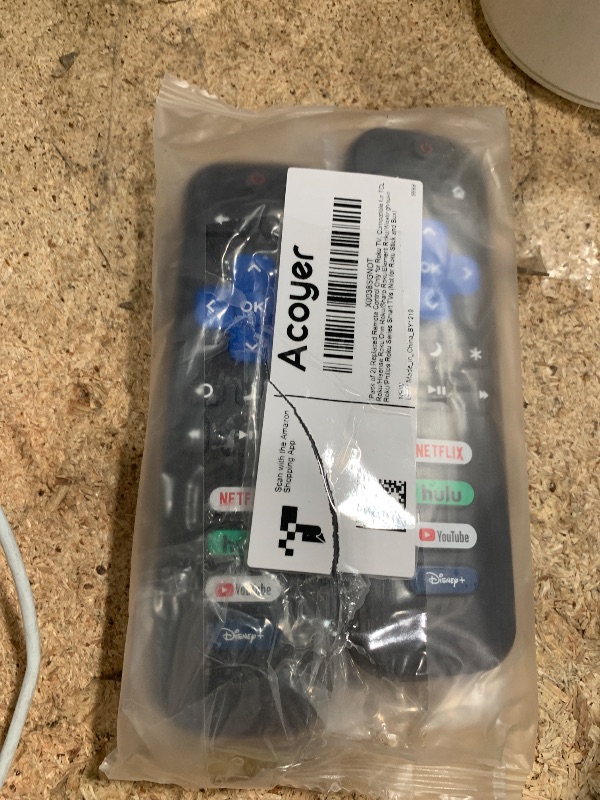 Photo 1 of (Pack of 2) Replacement Remote Control Only for Roku TV, Compatible for TCL Roku/Hisense Roku/Onn Roku/Sharp Roku/Element Roku/Westinghouse Roku/Philips Roku Smart TVs (Not for Roku Stick and Box)