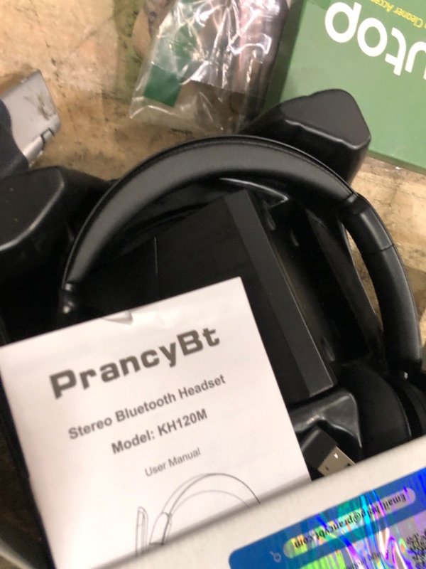 Photo 1 of (2025 Upgraded) Wireless Headset with Mic for Work, Bluetooth Headset with Noise Canceling Microphone with Dongle, Charging Base & Mic Mute, Wireless Headphones for Work from Home/PC/Computer