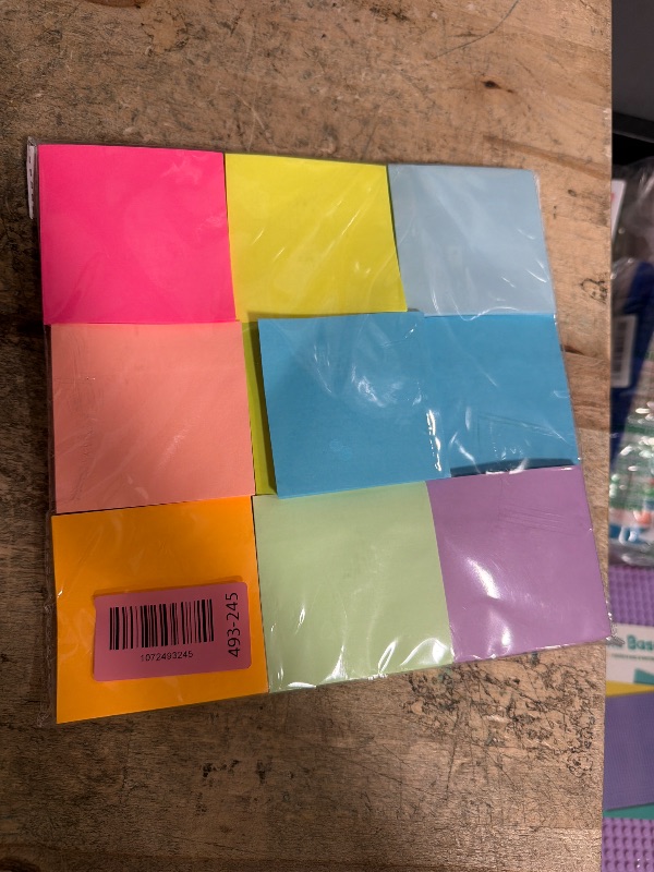 Photo 1 of (18 Pack) Pop Up Sticky Notes Refill,3x3 in Popup Notepads,Accordion Stickies Super Sticking Power,Office School Memo Note Pads Bright Colors,Post on Windows Doors,Recyclable,Easy to Write on