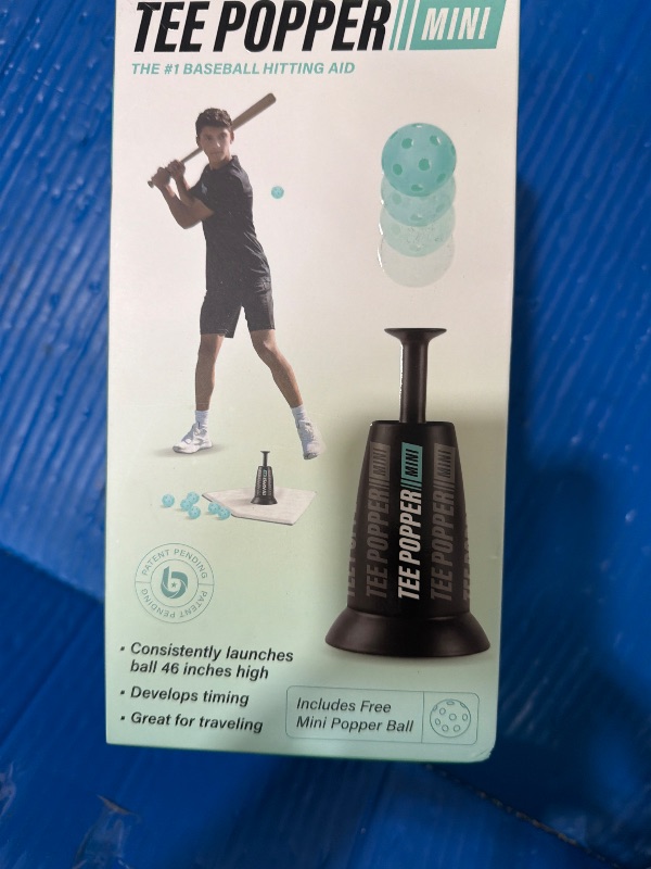 Photo 1 of ***SEE NOTES***Bandit Sports Baseball Training Tee Popper Mini, Batting Tee for Perfect Swings, Baseball Training for Hitting Without a Pitcher (1 Mini Popper Ball Included)
