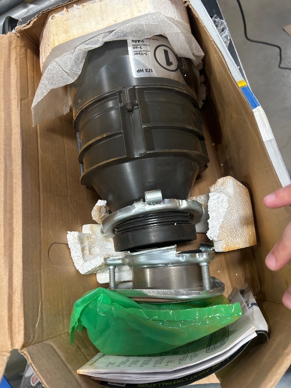 Photo 1 of ***SEE NOTES *** InSinkErator Garbage Disposal with Power Cord, Badger 1, Standard Series, 1/3 HP Continuous Feed, Black
