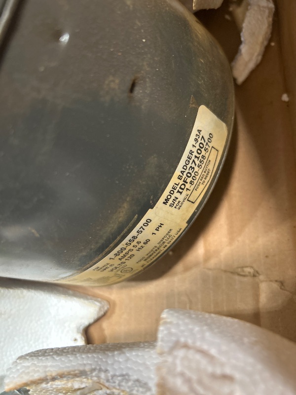 Photo 1 of ***SEE NOTES *** InSinkErator Garbage Disposal with Power Cord, Badger 1, Standard Series, 1/3 HP Continuous Feed, Black