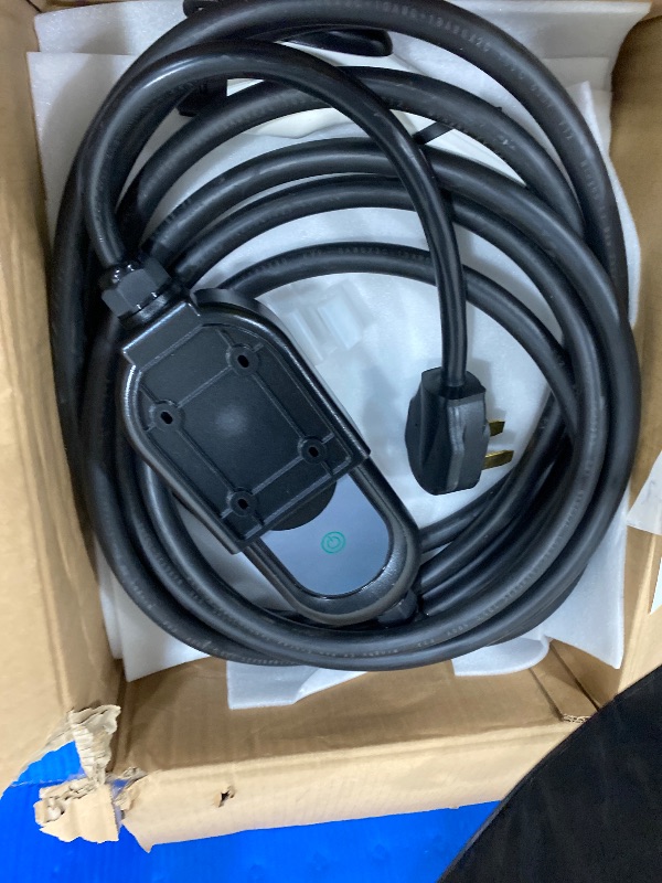 View 3 of **Parts Only** Level 2 EV Charger, 50 Amp, 240V, NEMA 14-50P Plug, 25FT Portable Electric Vehicle Charger for SAE J1772 Cars, Adjustable Current & Delay Timer, Fast Charging and Convenient for Home Use and Road Trip