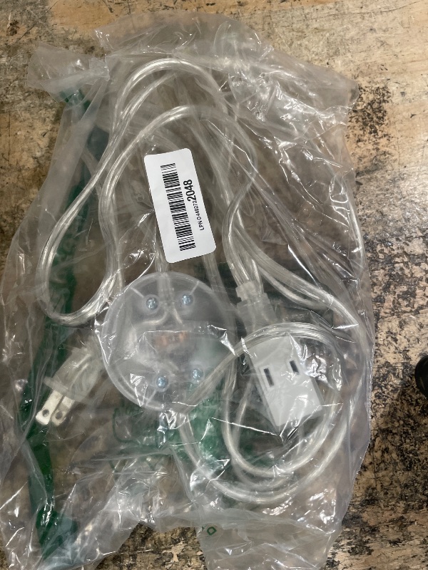 Photo 1 of 1 Pack Clear Extension Cord with Foot Switch 3 Outlet 10FT Invisible Extension Cord 2 Prong Power Cable Male to Female, UL-Certified, 13A/125V, 2 x 16 AWG