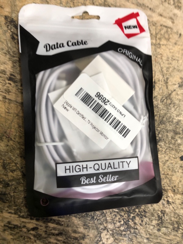 Photo 1 of [Apple MFi Certified] Apple Lightning to HDMI Cable Adapter, 1080P Lightning to Digital AV Adapter Sync Screen Connector Compatible for iPhone 14 13 12 11 Pro Max XS XR X 8 to HD TV Projector Monitor