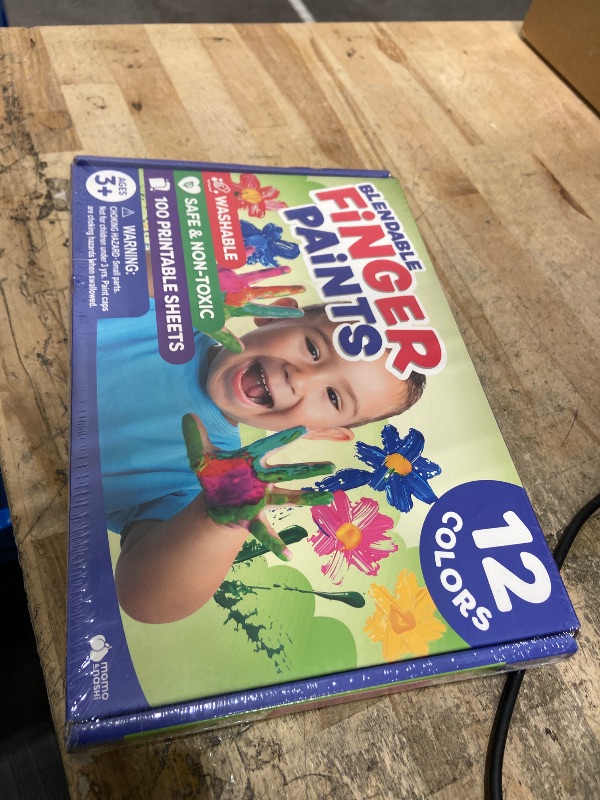 Photo 1 of  **FACTORY SEALED**Finger Paint for Toddlers 1-3+, Washable Paint for Kids - Toddler Finger Painting - Non Toxic Baby Safe Toddler Art Supplies for Hand and Feet - Preschool Learning Activities Gifts for Kids Ages 2-4