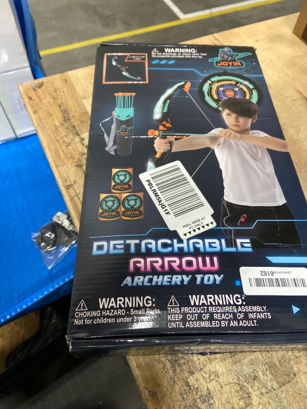 Photo 1 of **FACTORY SEALED** JOYIN Kids Bow and Arrow Set, LED Light Up Archery Toy Set with 9 Suction Cup Arrows, Target & Arrow Case, Indoor and Outdoor Hunting Play Gift Toys for Kids, Boys & Girls Ages 6-12