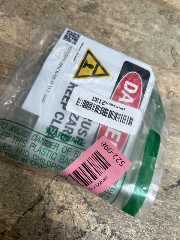 Photo 1 of (2 Pack) Crush Hazard Keep Clear OSHA Danger Sign 5 Inch X 3.5 Inch Vinyl Label Decal Sticker Weather Resistant, UV Protected for Workplace, Business, and Construction Site, Made in the USA