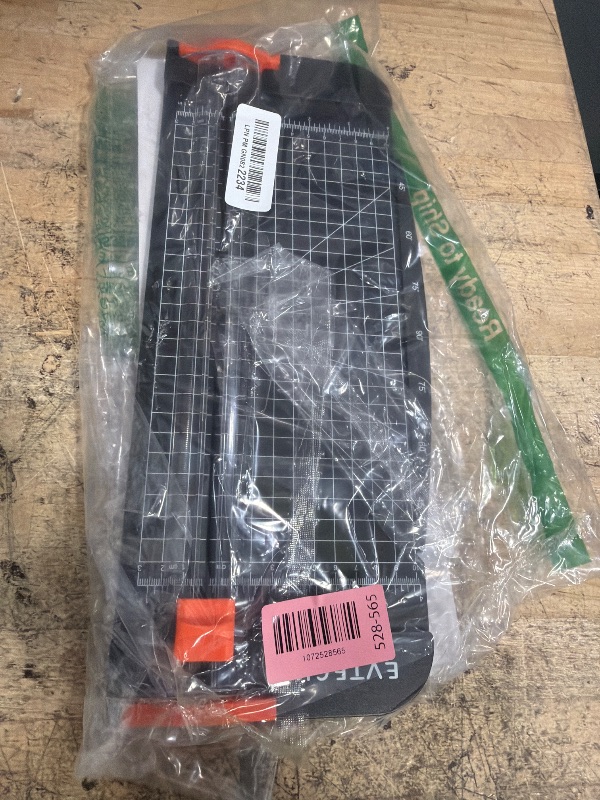 Photo 1 of ** CHECK COMMENTS***    Evteck Paper Cutter 12 Inch Paper Trimmer Slider Crafting Scrapbooking Supplies for A4 Vinyl Photo Cardstock with Security Blade and Foldable Ruler