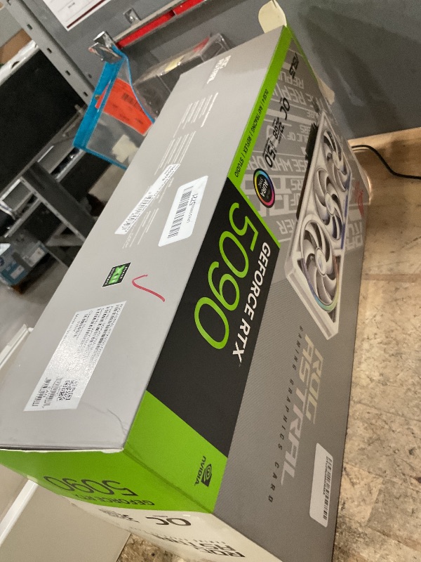 Photo 1 of **SEE PHOTOS AND ITEM COMMENTS** ASUS ROG Astral NVIDIA GeForce RTX 5090 32GB GDDR7 White OC Edition Gaming Graphics Card (PCIe 5.0, HDMI/DP 2.1, 3.8-Slot, 4-Fan Design, Axial Fans, Patented Vapor Chamber), 3 Year Warranty UPDATED 7/5/2026