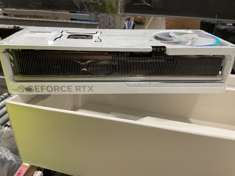 Photo 1 of **SEE PHOTOS AND ITEM COMMENTS** ASUS ROG Astral NVIDIA GeForce RTX 5090 32GB GDDR7 White OC Edition Gaming Graphics Card (PCIe 5.0, HDMI/DP 2.1, 3.8-Slot, 4-Fan Design, Axial Fans, Patented Vapor Chamber), 3 Year Warranty UPDATED 7/5/2026