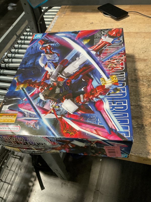 Photo 1 of **SOME PIECES ALREADY BUILT** BANDAI Hobby - Gundam Seed Astray - Gundam Astray Red Frame Custom MG 1/100 Model Kit