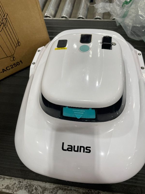 Photo 1 of ***SEE NOTES***Launs S1 Cordless Robotic Pool Cleaner, Dual Motors & Suction Ports Automatic Pool Vacuum Robot Lasts up to 90 Min, Self-Parking Ideal for Above Ground Pools(White)