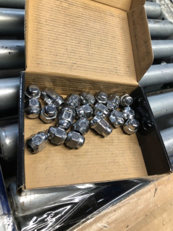 View 2 of ***STOCK PHOTO FOR REFERENCE ONLY***20PCS M12x1.25 Lug Nuts - 3/4" Hex Chrome OEM Factory Style Acorn Conical Seat Dome Top 0.95" Tall Lug Nuts Replacement