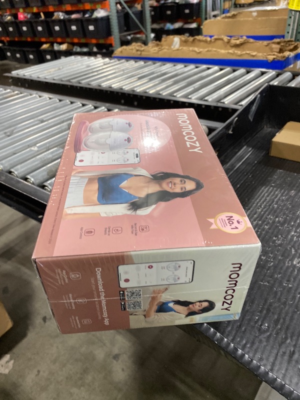 Photo 1 of Momcozy M5 Smart APP Controlled Wearable Breast Pump, Hands-Free Wireless Electric Pump, 3 Modes 9 Suction Levels, BPA-Free, Portable Lightweight, 24mm Flange, 2-Pack Cozy Red