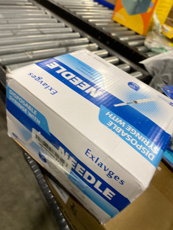 Photo 1 of 100 Pack Disposable 3ml/cc Lab Syringes with 23Ga 1 Inch Needle Luer Lock, Individually Sealed Packed