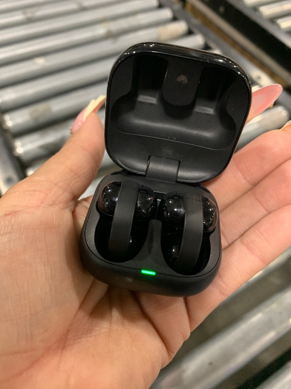 Photo 1 of Sony LinkBuds Clip Open-Ear Truly Wireless Earbuds, Comfortable & Secure Fit, Lightweight Clip-On Design, Touch Controls, Ambient Sound Awareness, Water Resistant, Up to 37 Hrs of Playback, Black