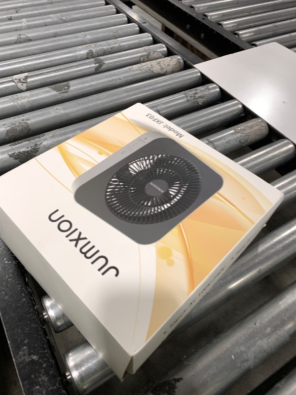 Photo 1 of 10 inch Box Fan, Small Window Fan with 3 Speeds, Quiet Square Fan Powered by DC Adapter for Bedroom Office Kitchen Home Apartment RV Camping, 8HRS Timer Function Work with Universal USB Type-C Cord