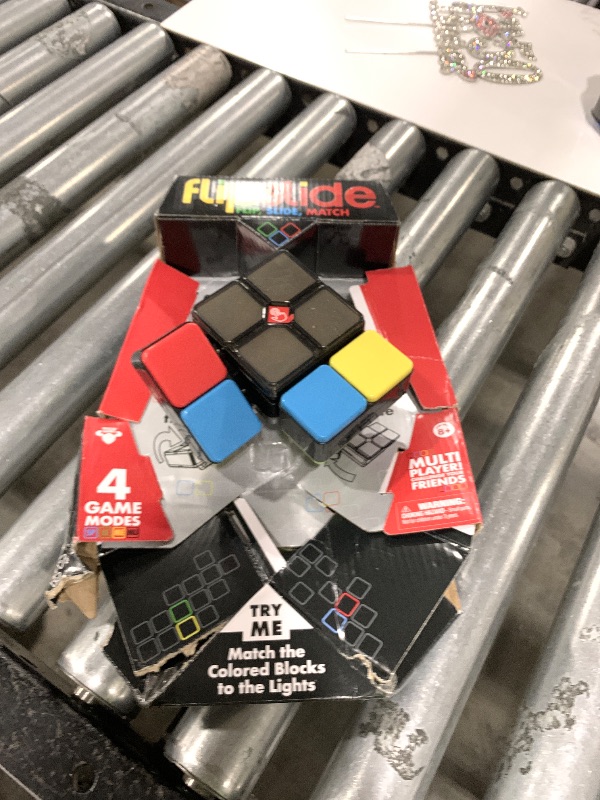 Photo 1 of **DAMAGED PACKAGING** Moose Games Flipslide, Fast-Paced Handheld Puzzle Toy, Gifts for Boys and Girls Ages 8-13, Travel Games, Toys for Teens