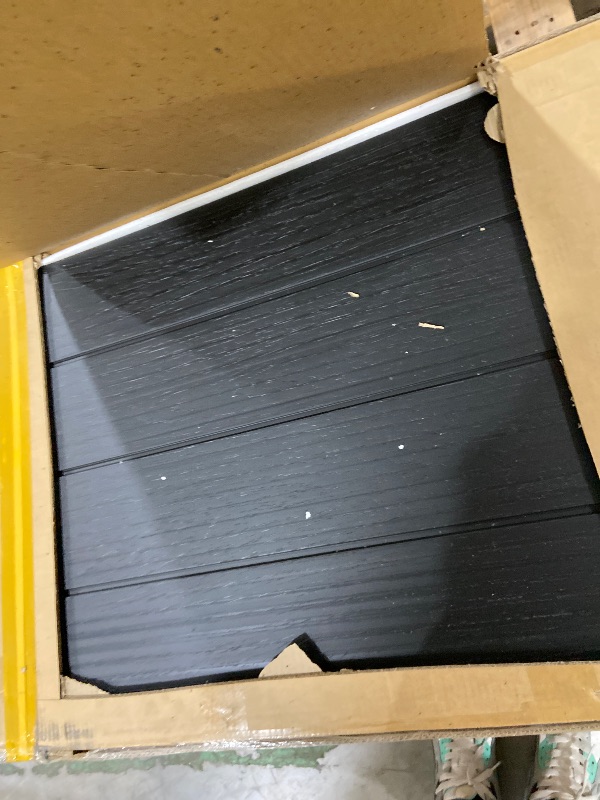 Photo 1 of YITAHOME 8x10 FT Outdoor Storage Shed with Floor, Extra Thick Plastic Garden Shed for Bikes, Tools and Pool Supplies, Outdoor Resin Shed with Door Window Insert, Vents for Patio, Backyard, Black