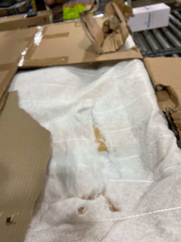 Photo 1 of *******DAMAGED, RIPPED******
ottoman in white, model number AZY935-OWO, which measures approximately \(41.3\) inches wide, \(33.5\) inches deep, and \(18\) inches high,.