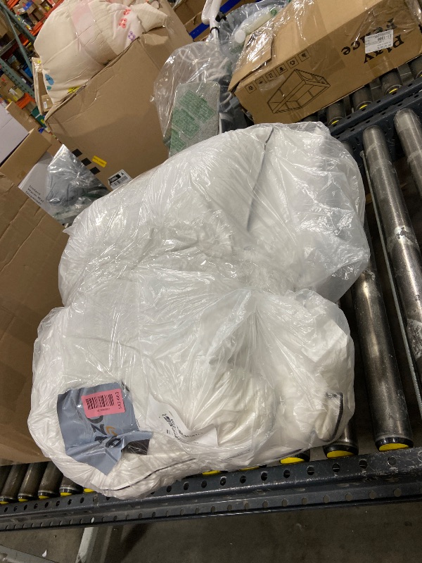 Photo 1 of BPC Goose Feather Down Pillows Queen Size, 100% Organic Cotton Cover - Luxury Bed Pillows Queen Size Set of 2 for Medium Firm Support & Cloud-Like Comfort, 20x30 Inches