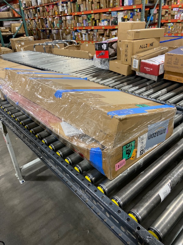 Photo 1 of Garvee Full Size Rattan Bed Frame with Headboard, Black Boho Cane Platform Bed Frame with Strong Metal Slat, Noise Free, No Box Spring Needed