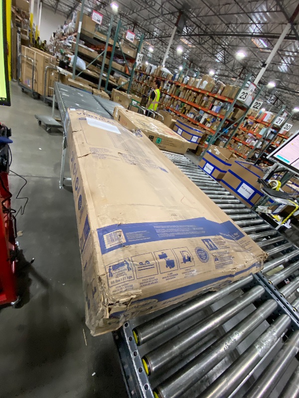 Photo 1 of Suncast 22 Cubic Ft. Vertical Resin Outdoor Storage Shed with Lockable Double Doors, Weather-Resistant Multi-Wall Panels, Stoney