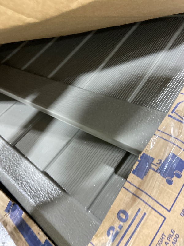 Photo 1 of Suncast 22 Cubic Ft. Vertical Resin Outdoor Storage Shed with Lockable Double Doors, Weather-Resistant Multi-Wall Panels, Stoney