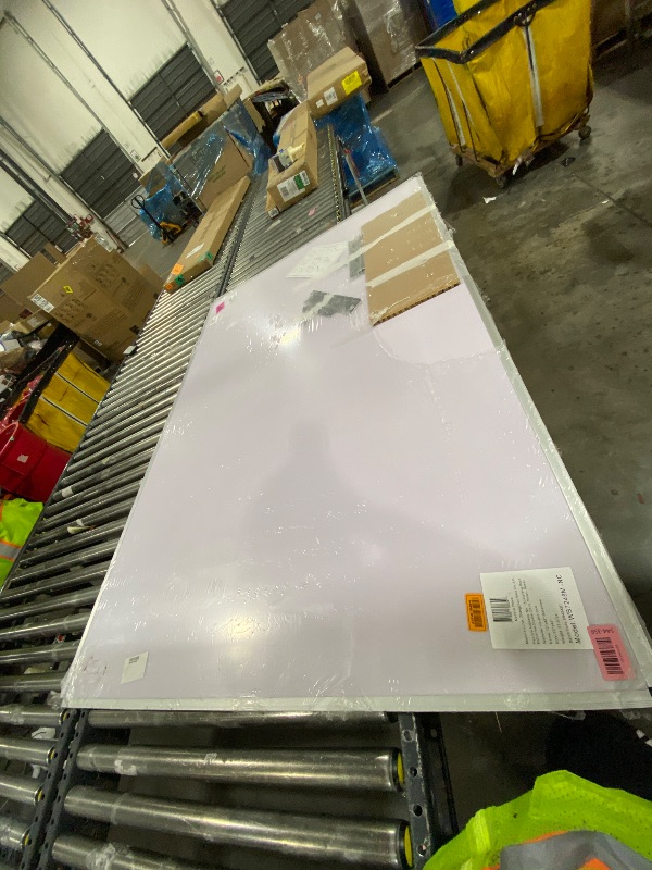 Photo 1 of VIZ-PRO Dry Erase Board/Whiteboard, 72 x 48 Inches, Wall Mounted Board for School Office and Home 6' x 4'