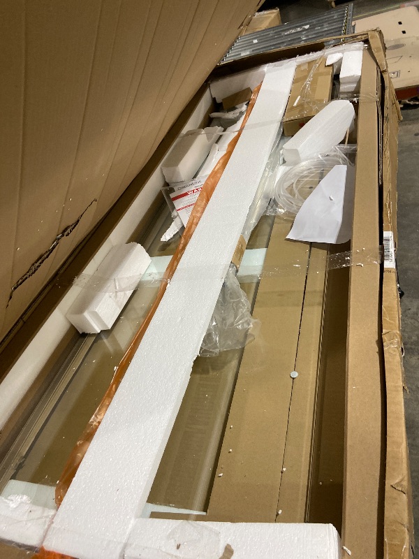 Photo 1 of Shower Door Double Sliding for Bathroom, Reversible Bathroom Glass Shower Door with Two Handles in Matte Black (60" x72", Matte Black)