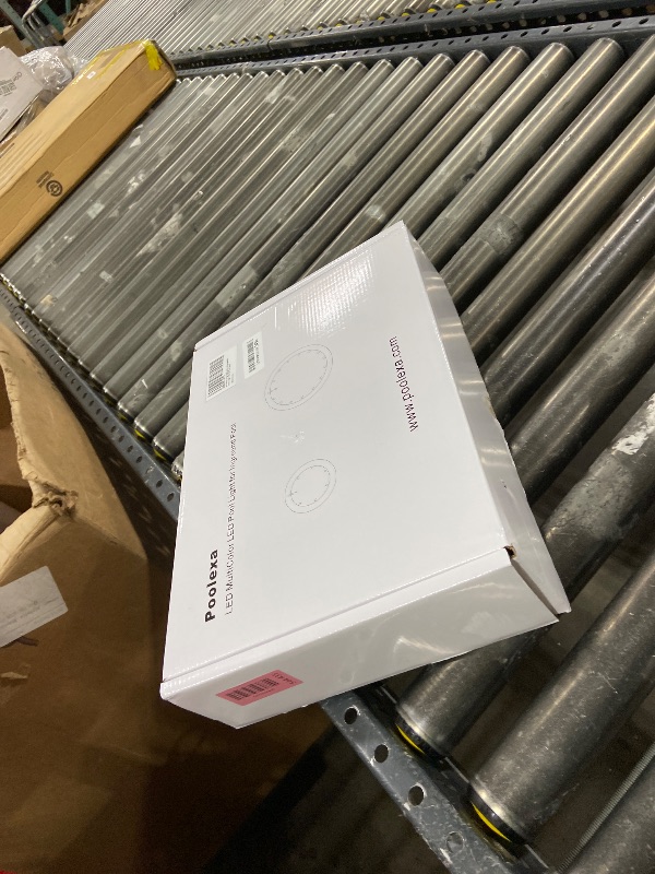 Photo 1 of Poolexa 10 Inch LED Multicolor Inground Pool Light – Stainless Steel Housing, 50ft Cord, RGB Controller for Wet Niche